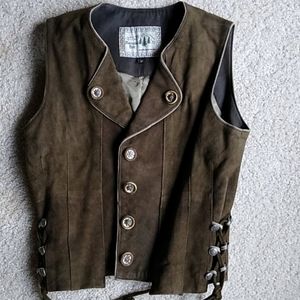 Bavarian ladies leather vest
